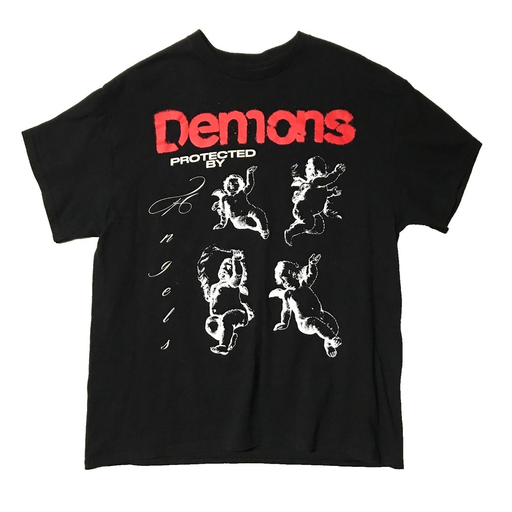Nav Demons Protected by Angels The Weekend Xo  T-Shirt Black Size XL